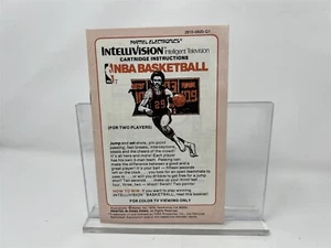 NBA Basketball - Intellivision - Instruction Manual Booklet Only - Imagen 1 de 1