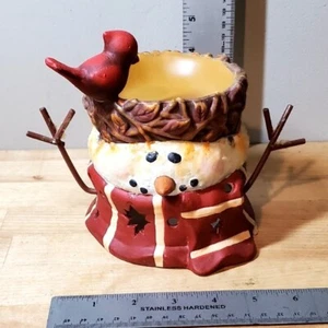 Snowman Oil/Wax Burner Warmer Fragrance Tea Light by New Creative - Picture 1 of 3