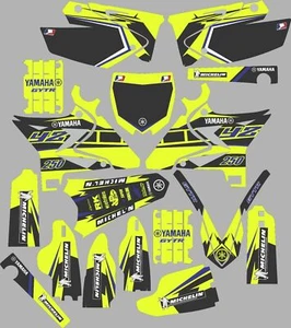 Vibrant Highlighter YAMAHA UFO RESTYLED GRAPHICS  YZ 250 YZ250 2002-2014 Blue - Picture 1 of 1