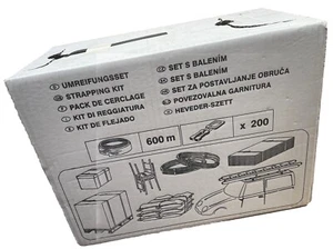 PackPoint Umreifung-Set 12mm breit - 600m + 200 Plastikklammern Umreifungsband - Bild 1 von 6