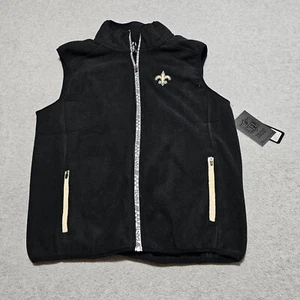 Nuevo chaleco Orlean Saints para hombre mediano negro ropa NFL NUEVO CON ETIQUETAS - Imagen 1 de 16
