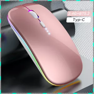 Rechargeable Rainbow Backlight Portable ultrathin mute for iOS Windows Android - Picture 1 of 13