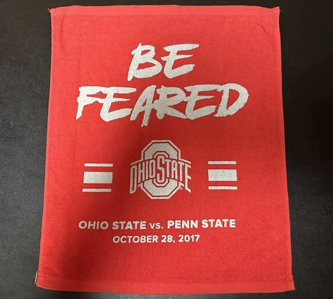 OHIO STATE VS PENN ST - RALLY TOWEL - BE FEARED - 10/28/2017 Cover