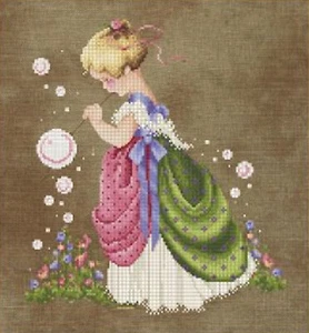 Kreuzstichkarte / Muster ~ Lavendel & Spitze Isabellas Garten #LL63 - Bild 1 von 4