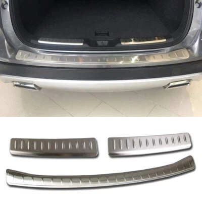 Placa de protección interior y exterior de parachoques trasero de acero inoxidable para Infiniti QX50 2019-2024 2025 - Imagen 1 de 4
