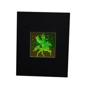 PEGASUS WITH STARS TRUE 3D Hologram Picture (MATTED), Photopolymer Type Film - Picture 1 of 7