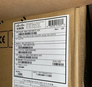 Neu versiegelt N9K-C93180YC-EX Nexus 9300 mit 48p 10/25G SFP+ und 6p 100G QSFP28 - Bild 1 von 6