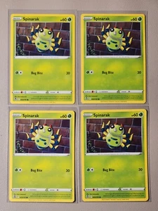 4x Spinarak 003/195 Pokemon card Silver Tempest common NM - Picture 1 of 1