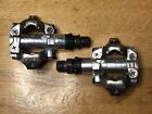 Shimano Pd M520 Double Sided Cleated Pedals Pair Excellent