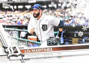 2017 Topps Walmart Holiday Snowflake #157 J.D. Martinez - Detroit Baseball Card - Bild 1 von 2