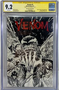 Venom #3 CGC Graded 9.2 KRS Comics Sketch Edition firmato da Tyler Kirkham 3/17 - Foto 1 di 2