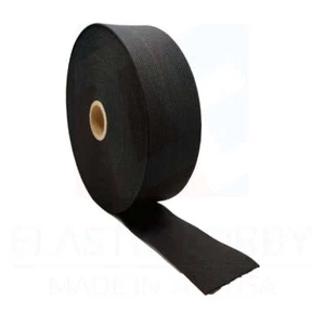1.75" (44mm) Black Knitted Elastic - US Made - Picture 1 of 9