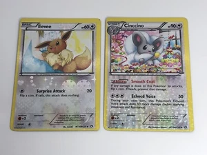 Eevee RC14/RC25 Holo & Cinccino RC19/RC25 Holo Radiant Collection CUT ERRORS *OC - Picture 1 of 7