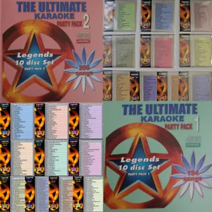 LEGEND ULTIMATE PARTY VOL-1+2 KARAOKE 20 disc CD+G guys,girls 80"s+ R&B Oldies - Picture 1 of 3