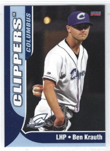 2022 Columbus Clippers (Triple A-Cleveland Guardians) Ben Krauth