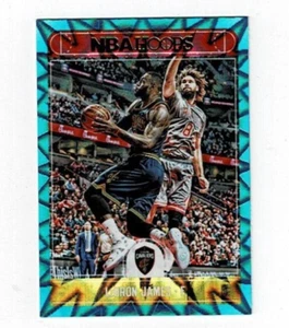 Lebron James 2017-18 Panini NBA Hoops #25 Teal Explosion MP100 - Picture 1 of 2