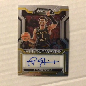 2022-23 Prizm Draft Picks Auto Tyson Etienne #CP-TET wichita State RC Penmanship