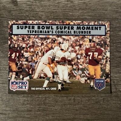 Garo Yepremian blunder (Dolphins/Super Moment) - 1990 Pro Set Super Bowl #141 - Image 1 of 2