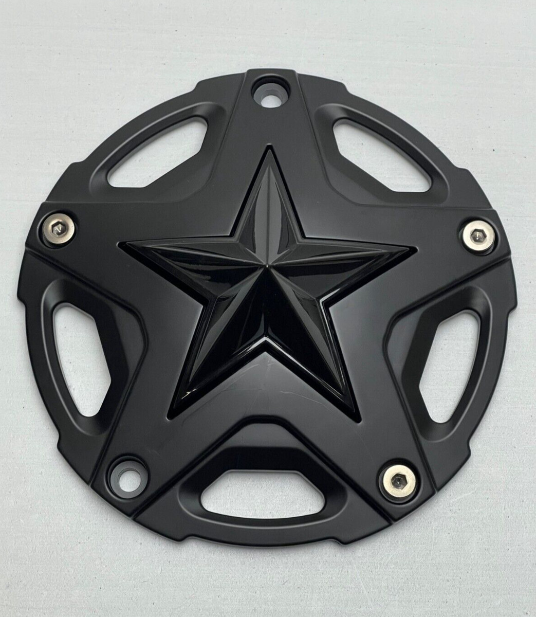 Set of KMC Xs827 Rockstar III Replacement Center Cap Satin