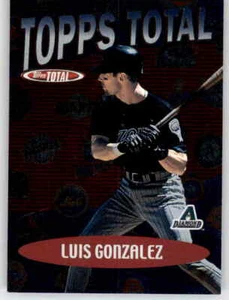 2002 Topps Total Total Topps Luis Gonzalez Foil Insert MLB PWE Diamondbacks #17 - Picture 1 of 2