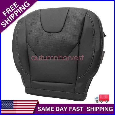 For 2013 2014 2015 2016 2017 Ford Fusion Titanium Driver Bottom Seat Cover BLACK - Imagem 1 de 4