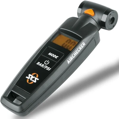 SKS GERMANY AIRCHECKER Digitaler Luftdruckprüfer, max. 10 bar / 144 PSI, Schwarz