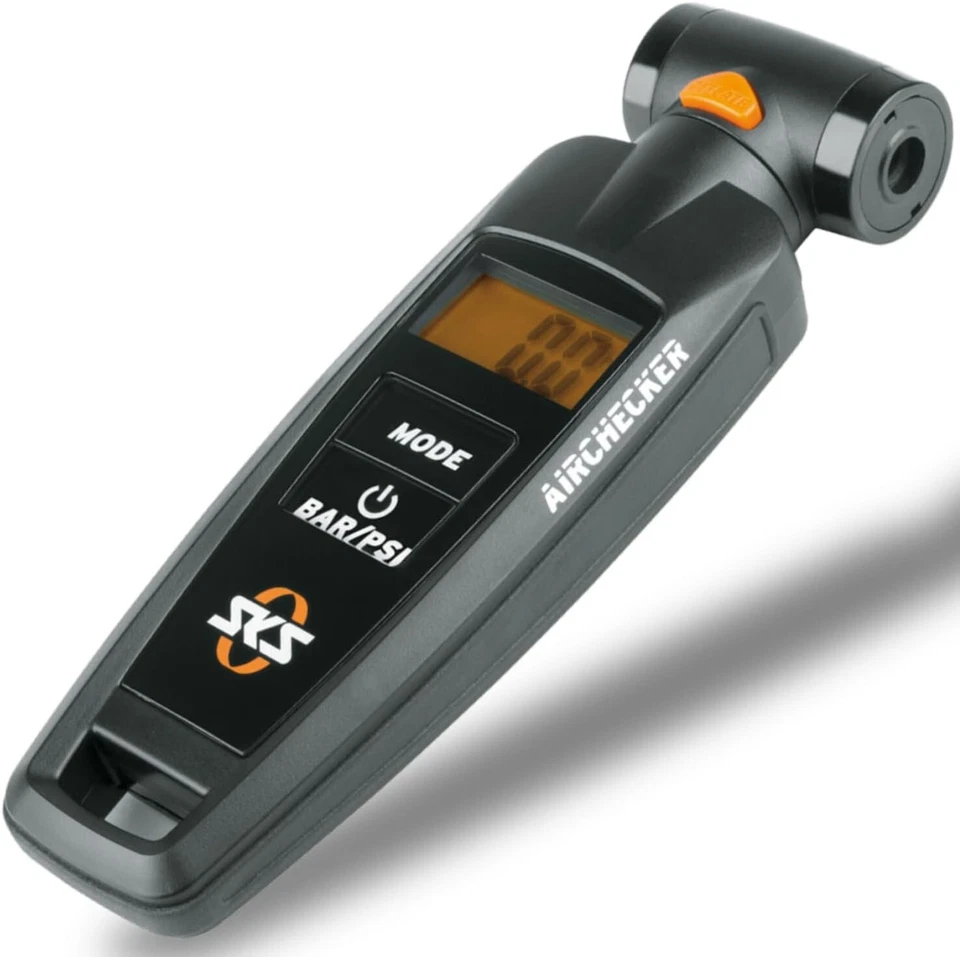 SKS GERMANY AIRCHECKER Tester di pressione digitale, max 10 bar / 144 PSI, Nero