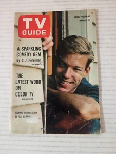 TV Guide March 7 1964 Richard Chamberlain Color TV Bethel Leslie UT ID Edition - Picture 1 of 14