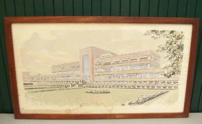 Albert Brenet Grand Dessin Gouache 90x50 cm 20ème - Photo 1/4