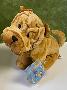 Webkinz Shar Pei Sharpei Puppy Dog Plush Brown NWT Sealed Code Tag NOS - Picture 1 of 11