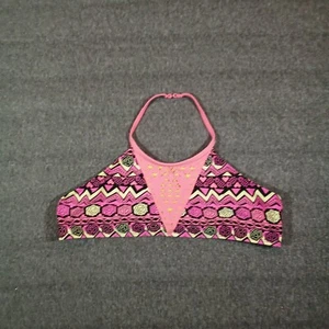 Wonder Nation Swim Top Youth Extra Large Pink Aztec Geometric Print Beach Pool - Picture 1 of 8