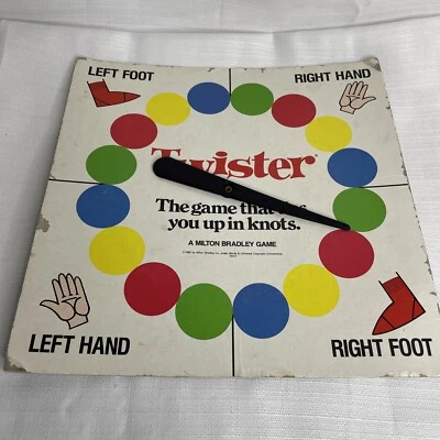 Vintage 1986 Milton Bradley Twister Peças de Reposição Apenas Giratório - Imagem 1 de 4