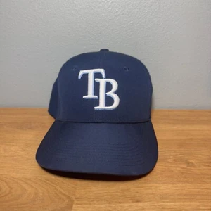 Tampa Bay Rays Nike DRI-FIT Hat Blue Baseball Cap Embroidered Strapback MLB - Picture 1 of 4
