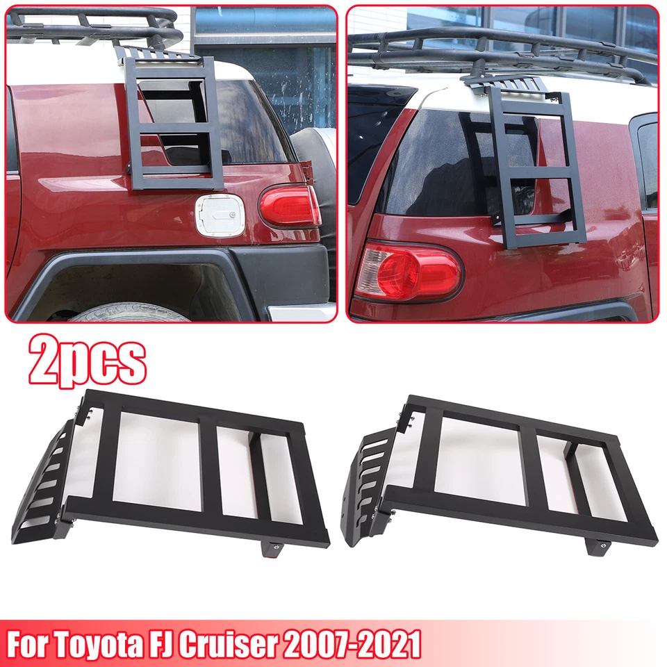 Escalera de techo ventana lateral L & R para Toyota FJ Cruiser 2007-2021 EE. UU. Foto 1 de 1