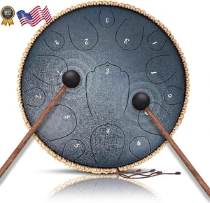 Steel Tongue Drum 15 Noten 14 Zoll D-Key Panda Balmy Drum Percussion Instrument - Bild 1 von 6