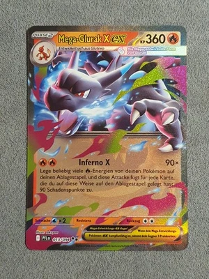 Pokémon Karte • Mega-Glurak EX • 013/094  Deutsch • Fatale Flammen - Bild 1 von 3