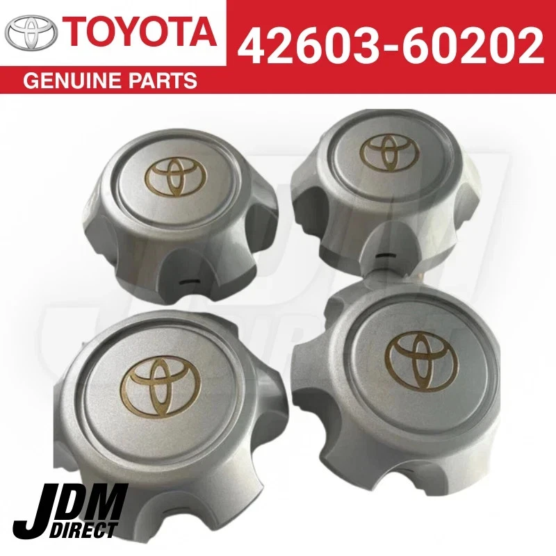 TOYOTA LAND CRUISER FZJ80 Wheel Center Caps Hub Cover Genuine 4 Pair  Japan - Image 1 of 1
