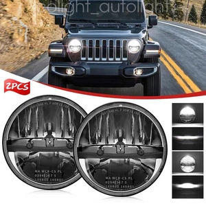 2 faros LED de 7 pulgadas 140W para Jeep Wrangler 2007-18 JK TJ CJ Hummber - Imagen 1 de 15