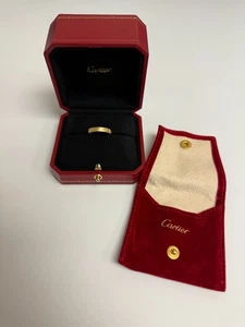 Cartier Love Band Ring 750 Gold 18K Size 6.75 / 54 with Box - Picture 1 of 4