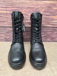 ECCO Women's Nouvelle Hydromax Water-Resistant Tall Mid Calf Boot EU 39 US 8-8.5 - Picture 1 of 8
