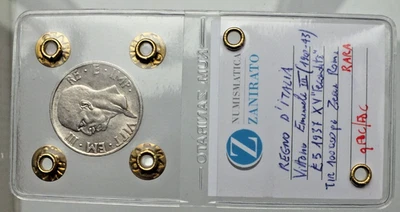 regno d'italia vittorio emanuele III 5 LIRE FECONDITA 1937 XV rara qfdc/fdc - Immagine 1 di 4