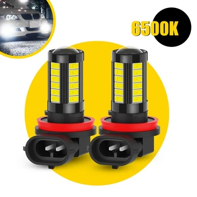 Auxito H11 H16 LED Fog Light 2000LM Kit For Ford Explorer 2011-2015 Xenon White - Image 1 of 4