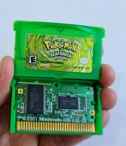 Pokemon Leaf Green NTSC USA Nintendo Game Boy Advance Genuine NDS GBA - Picture 1 of 20