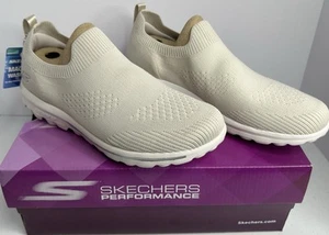 Skechers Go Walk Travel Conzumel Sin cordones Para Mujer 7 Beige Tela Taupe - Imagen 1 de 7
