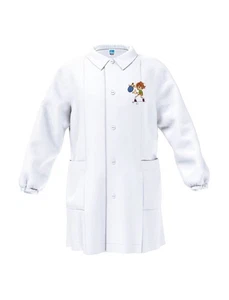 Grembiule asilo bambino Siggi Happy School 33GR4188 Bianco - Picture 1 of 1