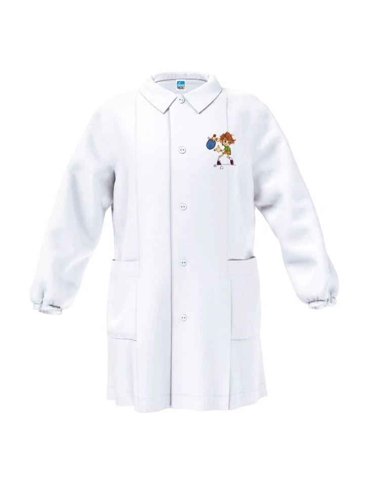 Grembiule asilo bambino Siggi Happy School 33GR4188 Bianco - Immagine 1 di 1