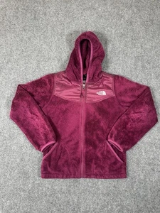 North Face Jacke Mädchen Medium Lila Fuzzy Full Zip Kapuze Osito Outdoor Warm - Bild 1 von 17