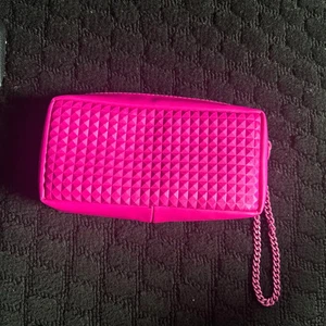 Valentino Beauty Studded Hot Pink Mini Pouch NEW JAPAN NO BOX - Picture 1 of 2