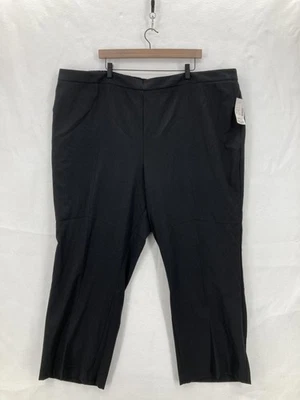 Catherines Pants Womens 4X 30/32W Black Refined Fit Stretch Pull On Career Work - Image 1 of 4