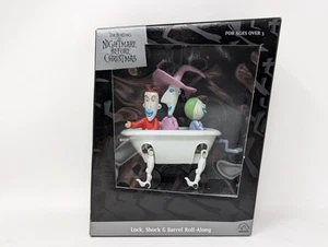 1993 Nightmare Before Christmas Lock Shock Barrel Roll Along Toy Figures MIB  - Picture 1 of 8
